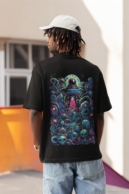 Unisex Psychedelic Abyss Oversize Tee