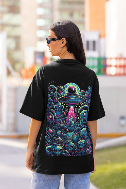 Unisex Psychedelic Abyss Oversize Tee