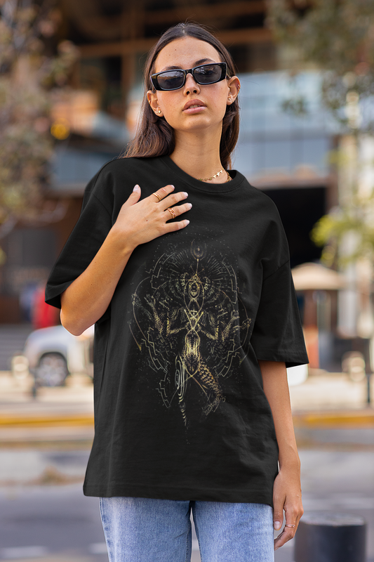 Unisex Terry Oversize  Cosmic Shiva Tee